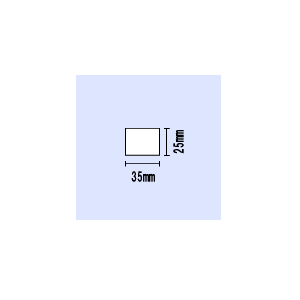【貨物輸送無料】レスプリ用 3S厚地の外套強粘 縦25mm×横35粍  \u003cBR\u003e〔1,770枚×10巻〕