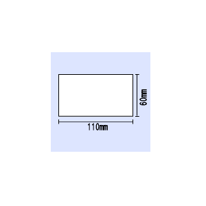 【送料無料】レスプリ用 3Sコート強粘 縦60mm&times;横110mm 〔780枚&times;10巻〕｜ラベル・店舗機器専門SHOP