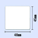 【貨物輸送無料】SL-5300・SL-6300用管する付け紙 幅48mm×高さ45粍 白無地〔20巻〕（商いもの吊りひも:10019041697）