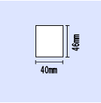 LP-55S/50Sシリーズ用　白無地ラベル幅40&times;長さ46（mm） 840枚&times;6巻｜ラベル・店舗機器専門SHOP