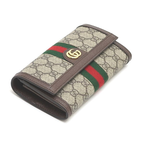 GUCCI 二つ折り長財布 オフィディア GG コンチネンタルウォレット DIY-