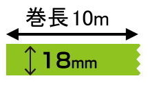 目あたらしい刷り上げる マスキング磁気テープ マスキングデジテープ18mm×10m×5巻