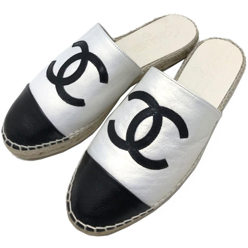 楽天市場】【シャネル】Chanel ココマーク エスパドリーユ サンダル