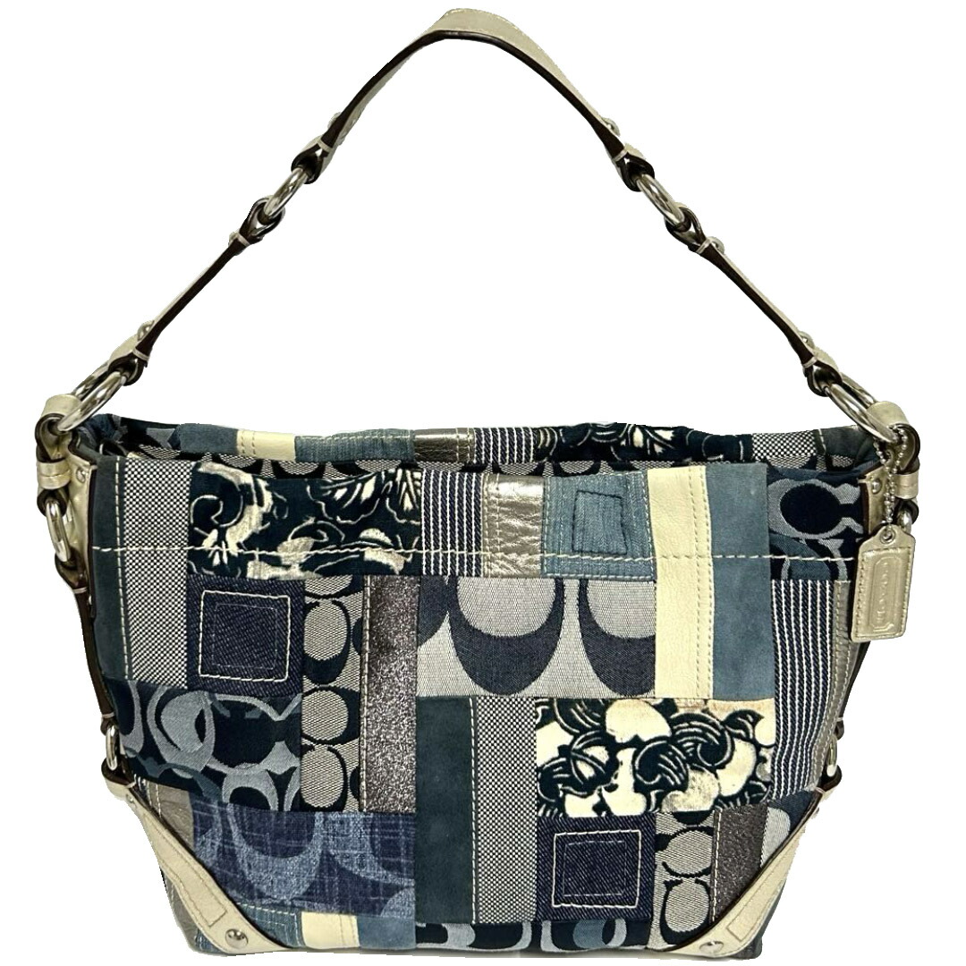 【美品】COACH コーチ　シグネチャー　PVC トートバッグ　ハンドバッグ 美品】COACH コーチ シグネチャー PVC トートバッグ ハンドバッグ