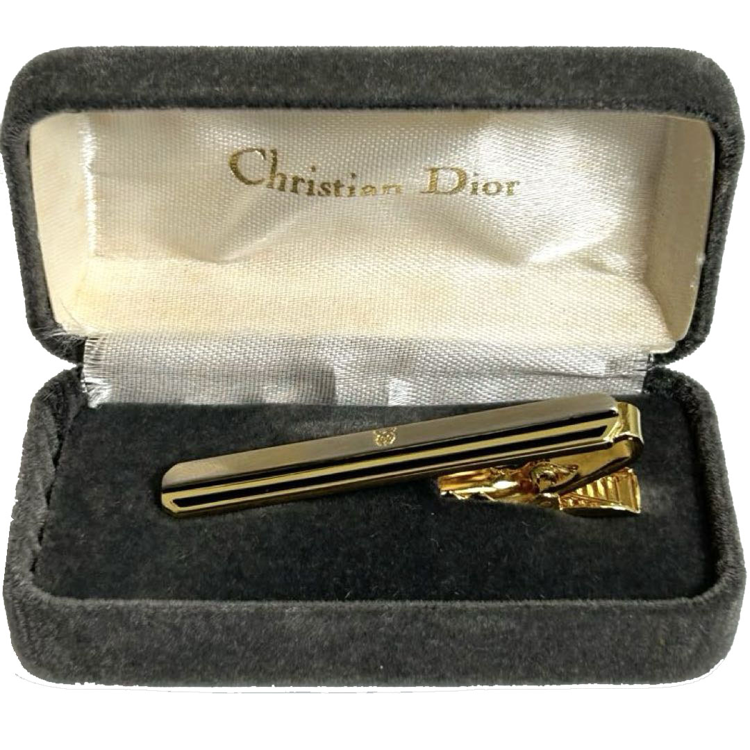 Christian Dior クリスチャンディオール ネクタイピン ゴールド 楽天市場】Christian Dior ディオール ネクタイピン タイバー