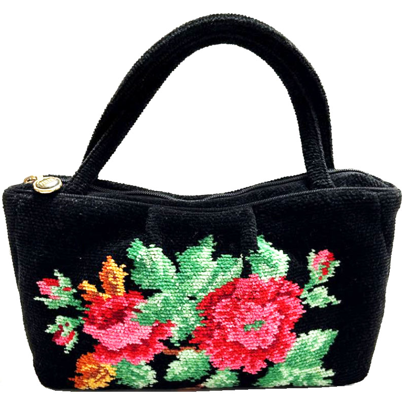 FEILER miffy コラボ　手付き巾着バッグ　ミニバッグ　花柄　新品未使用 FEILER miffy コラボ 手付き巾着バッグ ミニバッグ 花柄 新品未