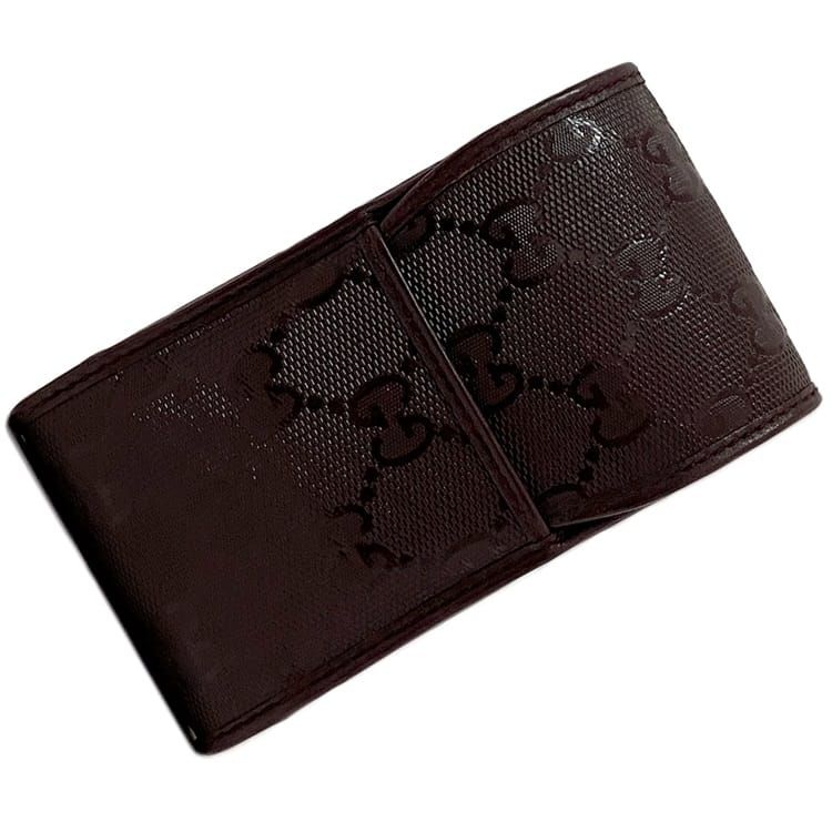 美品✨GUCCI シガレットケース GG キャンバス レザー 化粧ポーチ 美品✨【グッチ】シガレットケース タバコケース GGキャンバス