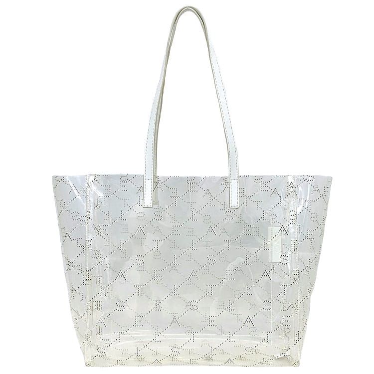 ステラマッカートニー　クリア×ホワイト STELLA McCARTNEY ステラマッカートニー クリアトートバッグ