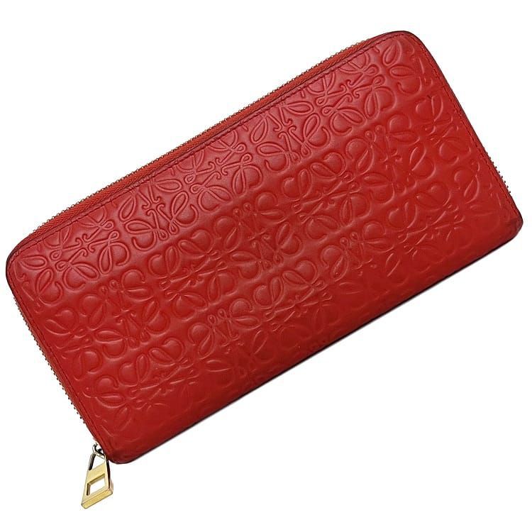 【箱・袋付】 ロエベ ラウンド ジップ ファスナー リピート アナグラム レッド 楽天市場】【財布】LOEWE ロエベ アナグラム リピート ジッピー