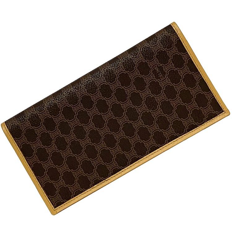 楽天市場】セリーヌ CELINE 財布 長財布 M/96 マカダム ブラウン