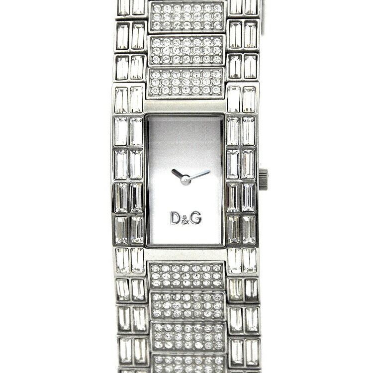 D＆G 文字盤四角腕時計　シルバー×黒 Yahoo!オークション -「スクエア腕時計」(ドルチェ＆ガッバーナ