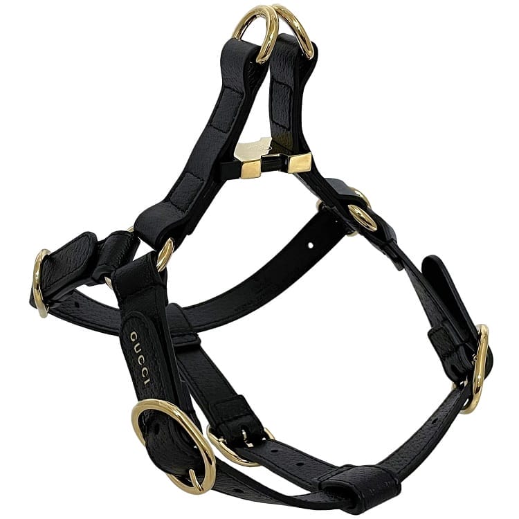 未使用 グッチ 首輪 インターロッキング GG レザー 黒×ゴールド　犬 楽天市場】gucci 首輪の通販
