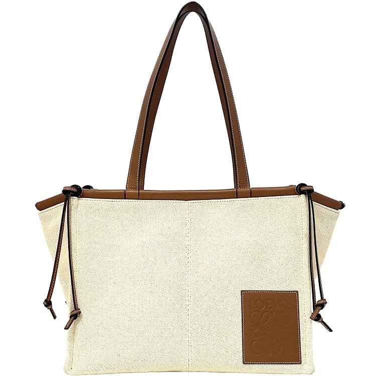★LOEWE(ロエベ) キャンバス トートバッグ LOEWE ロエベ トートバッグ クッショントート キャンバス カーフ