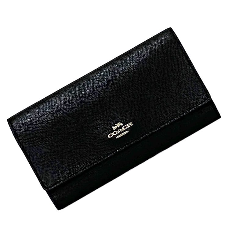 新品　COACH　コーチ　ヘリテージロゴ　ブラック　長財布 楽天市場】コーチ COACH 財布 三つ折り 長財布 ミニ