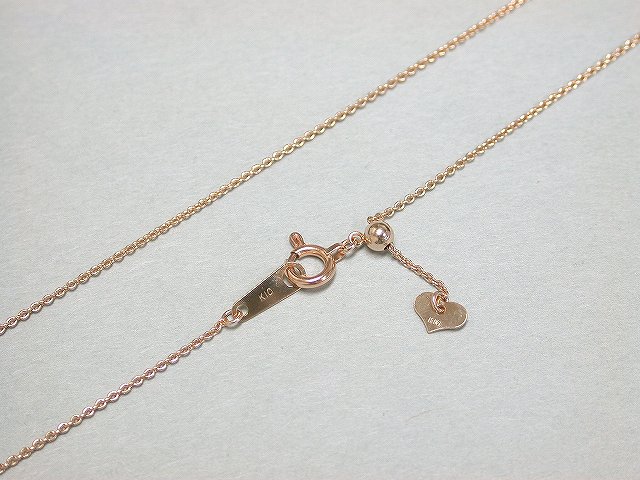 魅了 ネックレスチェーン スライダーチェーン チェーン ネックレス ゴールド ネックレスチェーン K10 ピンクゴールド 小豆 アクセサリー ピンクゴールド ギフト 母の日 プレゼント 記念日 誕生日 ギフト ハート チェーン スライダー レディース 幅0 9mm あずきチェーン