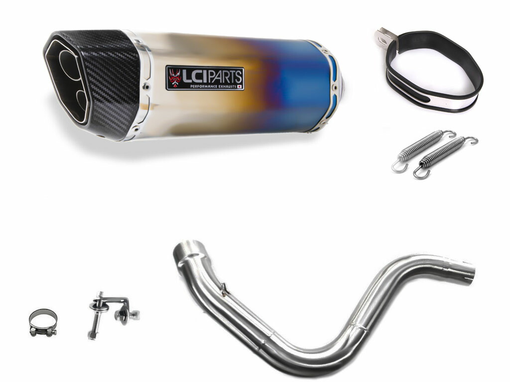 楽天市場】KTM DUKE 390 フルエキ カウル スリップオン化 リンクパイプ