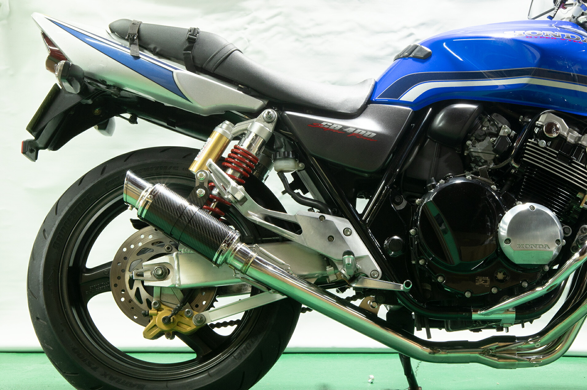 ホンダ Cb400sf Cb400sb Nc39 1999 07 Lciショートカーボンフルエキゾーストマフラー Ritzattorneys Com