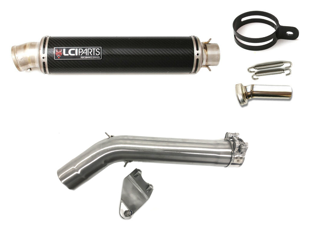 BMW F800GS 2024- LCIPARTS ラウンドチタンカーボンスリップオンマフラー 30,030円