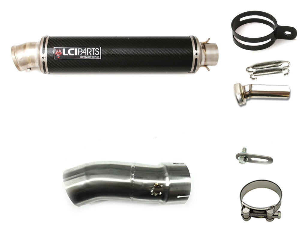 BMW R1300GS 2024-2025 LCIPARTS ラウンドチタンカーボンスリップオンマフラー