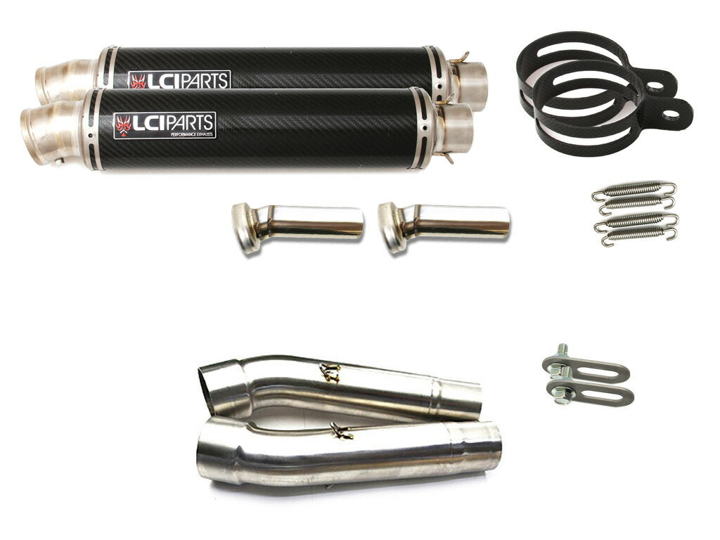 DUCATI 900SS 1989-1997 LCIPARTS ラウンドチタンカーボンスリップオンマフラー|LCIPARTS EXHAUST