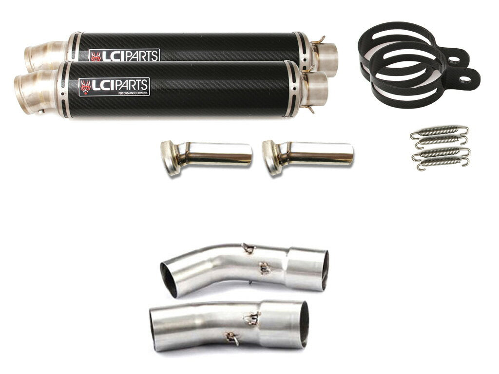 DUCATI 848 1098 1198 LCIPARTS ラウンドチタンカーボンスリップオンマフラー｜LCIPARTS EXHAUST 52,206円
