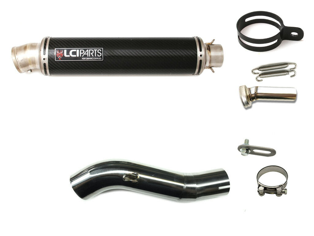 ホンダ CBR400R 400X 2016-2018 【NC47後期】 LCIPARTS ラウンドチタンカーボンスリップオンマフラー｜LCIPARTS EXHAUST