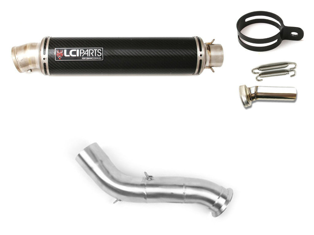 KTM 890 DUKE 2020-2024 LCIPARTS ラウンドチタンカーボン スリップオン マフラー