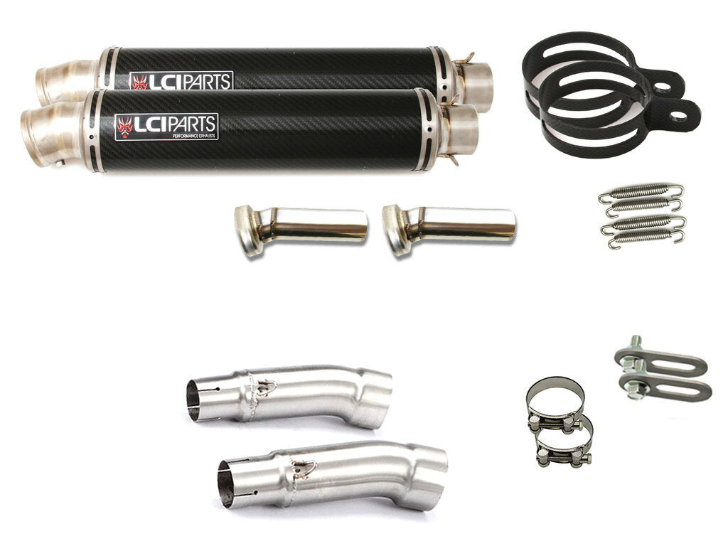 モトグッツィ V7 Racer / V7II Racer LCIPARTS ラウンドチタンカーボンスリップオンマフラー