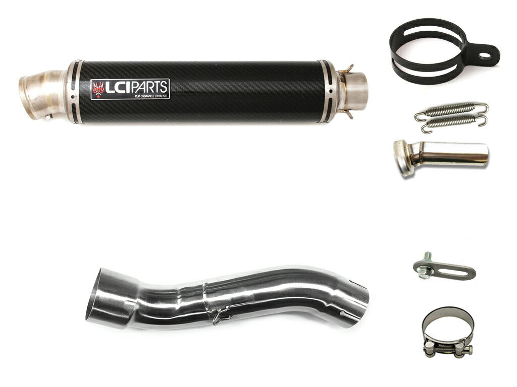 スズキ GSX250R 2017-2025 LCIPARTS ラウンドチタンカーボン スリップオン マフラー｜LCIPARTS EXHAUST