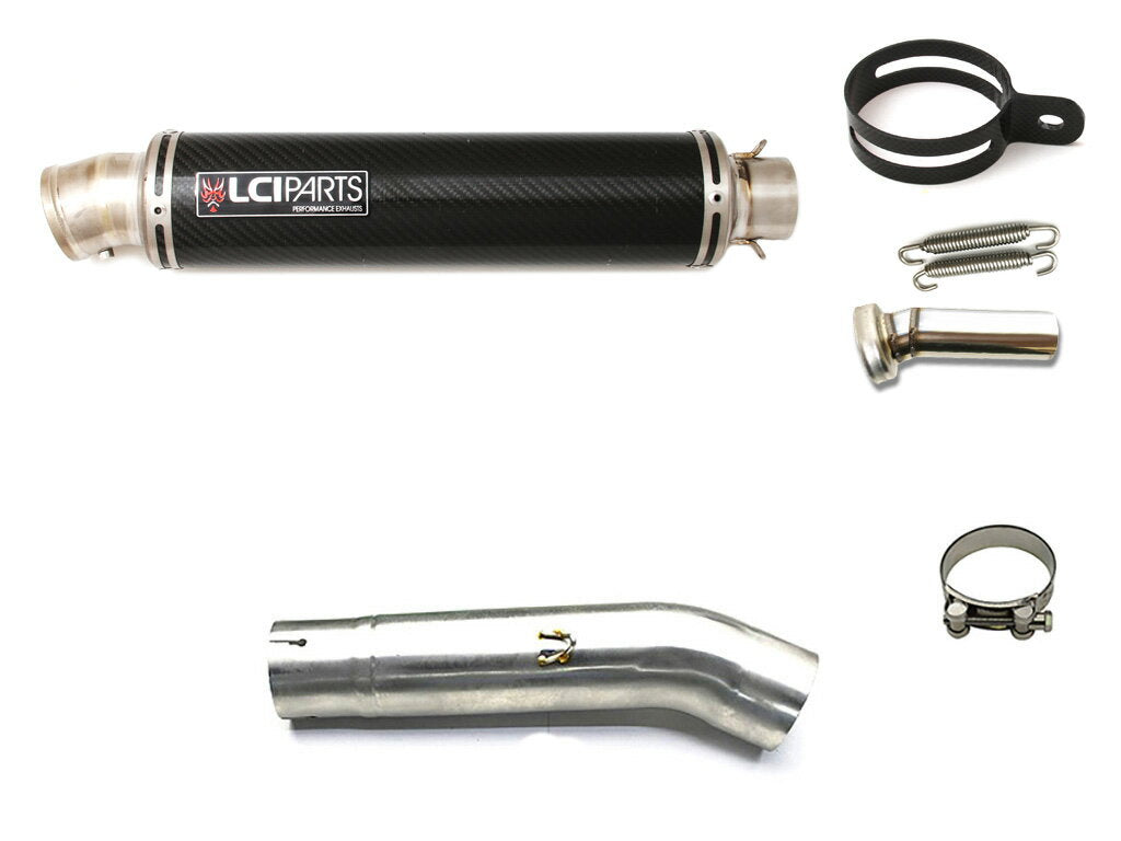 スズキ GSX-R600 GSX-R750 2011-2026 LCIPARTS ラウンドチタンカーボンスリップオンマフラー 30,030円