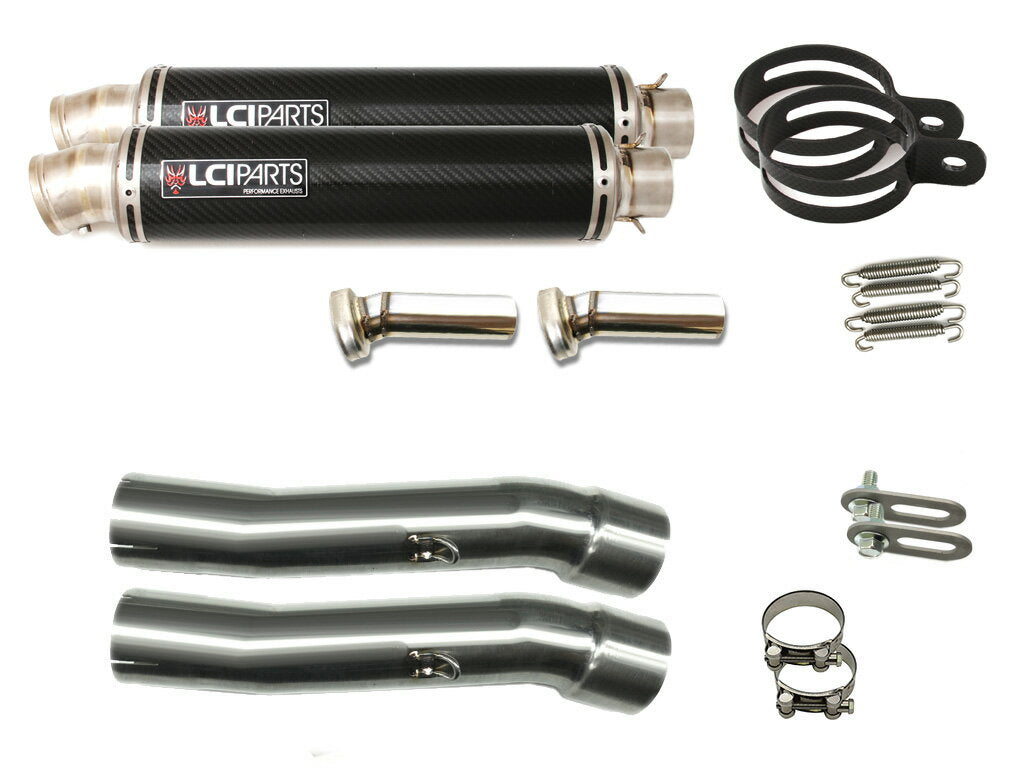 ヤマハ XJR1300 [5UX] 2003-2006 LCIPARTS ラウンドチタンカーボンスリップオンマフラー｜LCIPARTS EXHAUST
