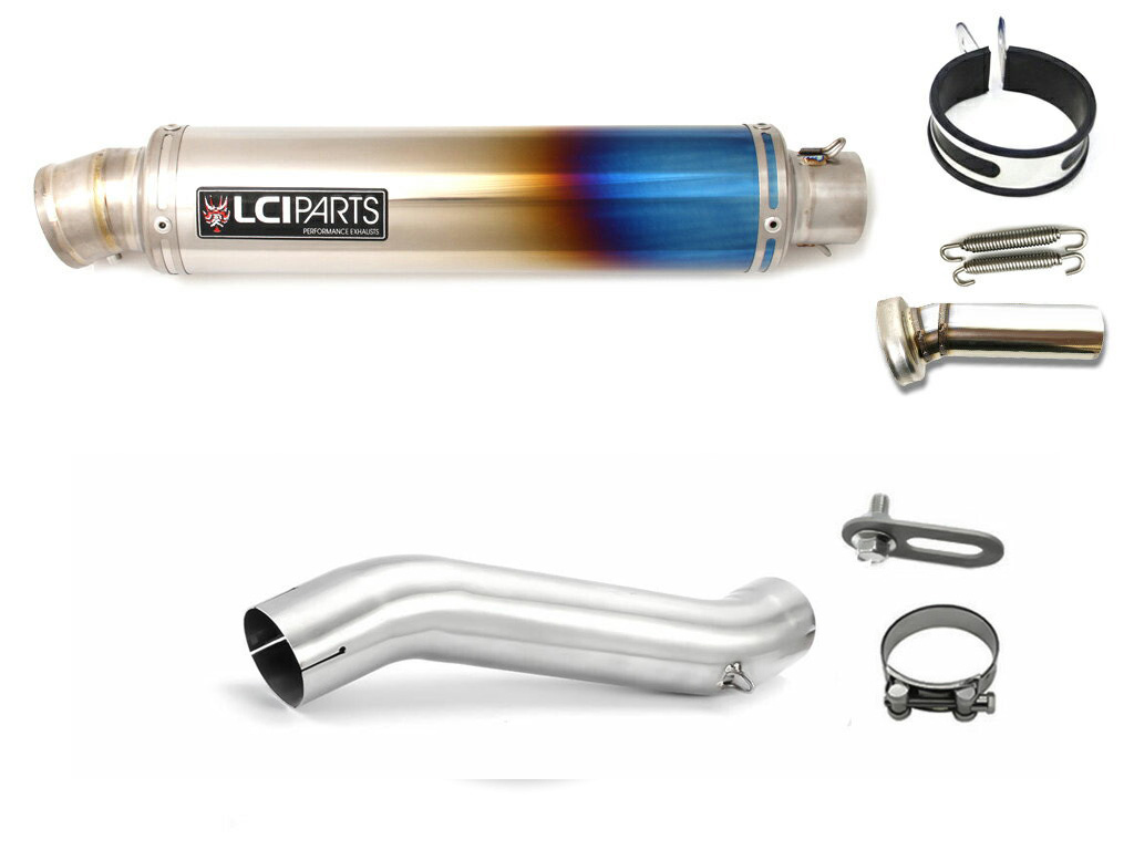 スズキ Vストローム250 V-STROM250 2017-2025 LCIPARTS ラウンドフルチタンスリップオンマフラー