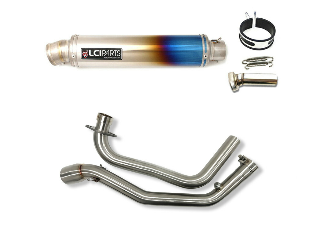 スズキ ジクサー250 GIXXER250 / ジクサーSF250 GIXXER SF250 2019-2025 LCIPARTS ラウンドチタンフルエキゾーストマフラー
