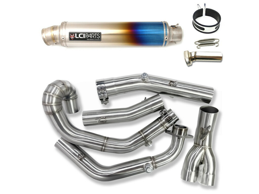 スズキ SV650 2003-2015 LCIPARTS ラウンドチタンフルエキゾーストマフラー