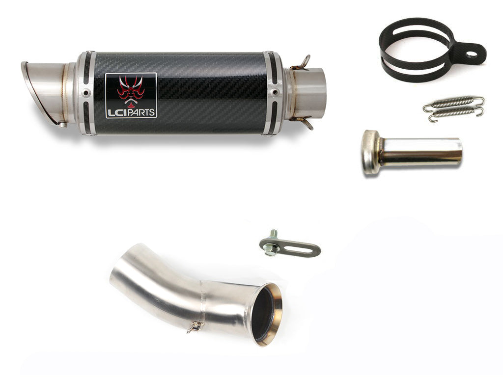 DUCATI ハイパーモタード ハイパーストラーダ 821 939 2013-2018 LCIPARTS ショートカーボンスリップオンマフラー｜LCIPARTS EXHAUST 29,370円