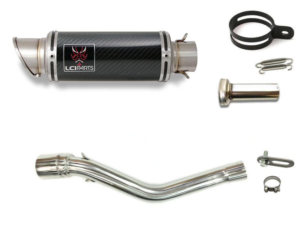 ホンダ CRF250L CRF250M 2012-2016 (MD38) LCIPARTS ショートカーボンスリップオンマフラー|LCIPARTS EXHAUST