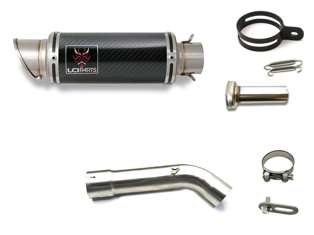 ホンダ VFR800F 2017-2021 LCIPARTS ショートカーボンスリップオンマフラー|LCIPARTS EXHAUST