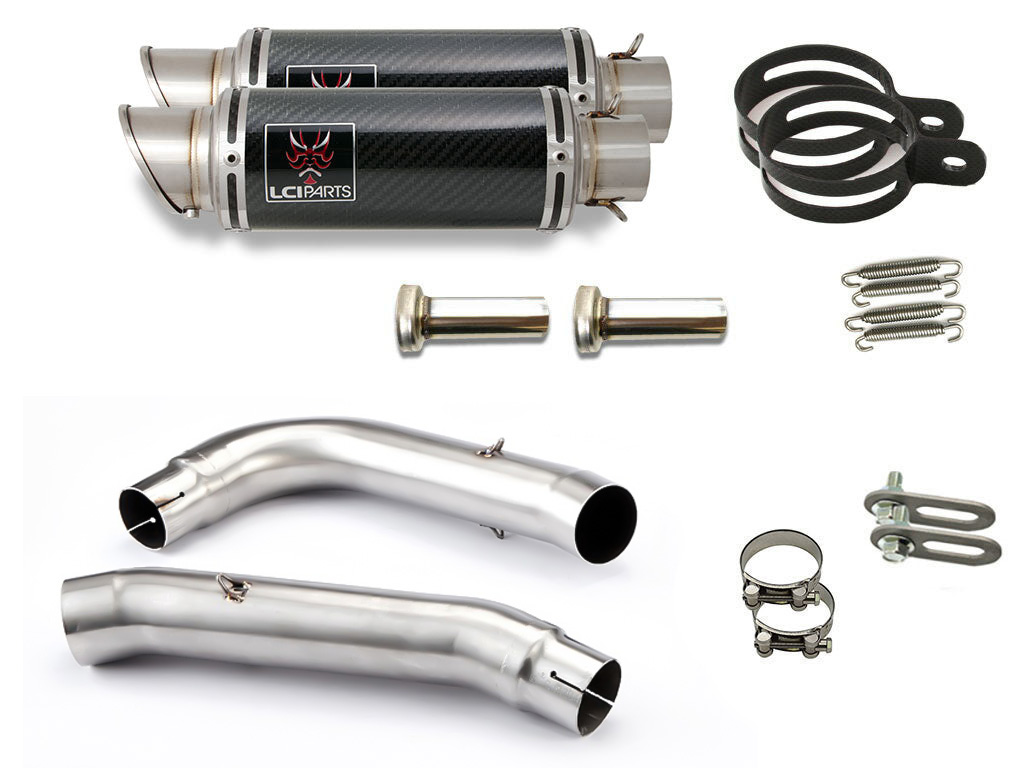 ホンダ VTR1000SP1 RVT1000R SP1 2000-2002 SC45 LCIPARTS ショートカーボンスリップオンマフラー|LCIPARTS EXHAUST