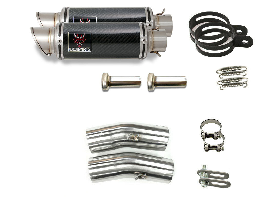 ホンダ X4 1997-2004 (SC38) LCIPARTS ショートカーボンスリップオンマフラー｜LCIPARTS EXHAUST