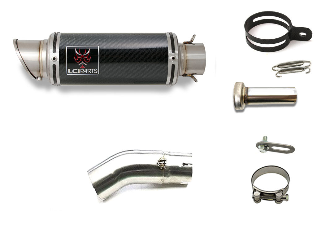 カワサキ NINJA H2 2015-2022 LCIPARTS ショートカーボンスリップオンマフラー|LCIPARTS EXHAUST