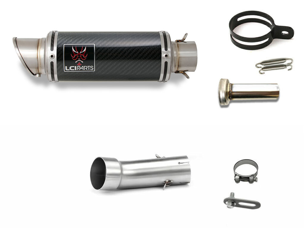 カワサキ NINJA400 ニンジャ400 2018-2026 LCIPARTS ショートカーボン スリップオン マフラー|LCIPARTS EXHAUST