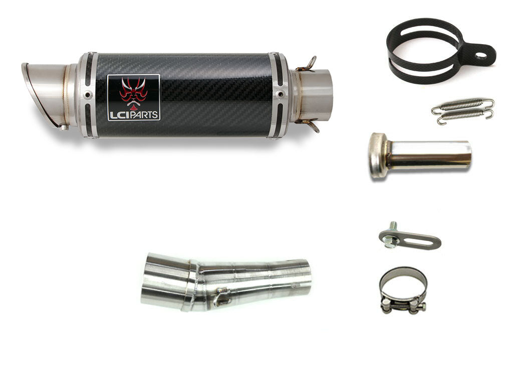 カワサキ NINJA250 ニンジャ250 Z250 2013-2017 LCIPARTS ショートカーボンスリップオンマフラー|LCIPARTS EXHAUST
