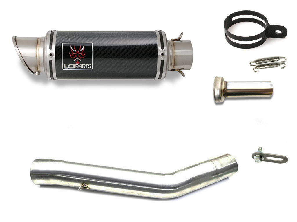 カワサキ Z800 2013-2016 LCIPARTS ショートカーボンスリップオンマフラー｜LCIPARTS EXHAUST