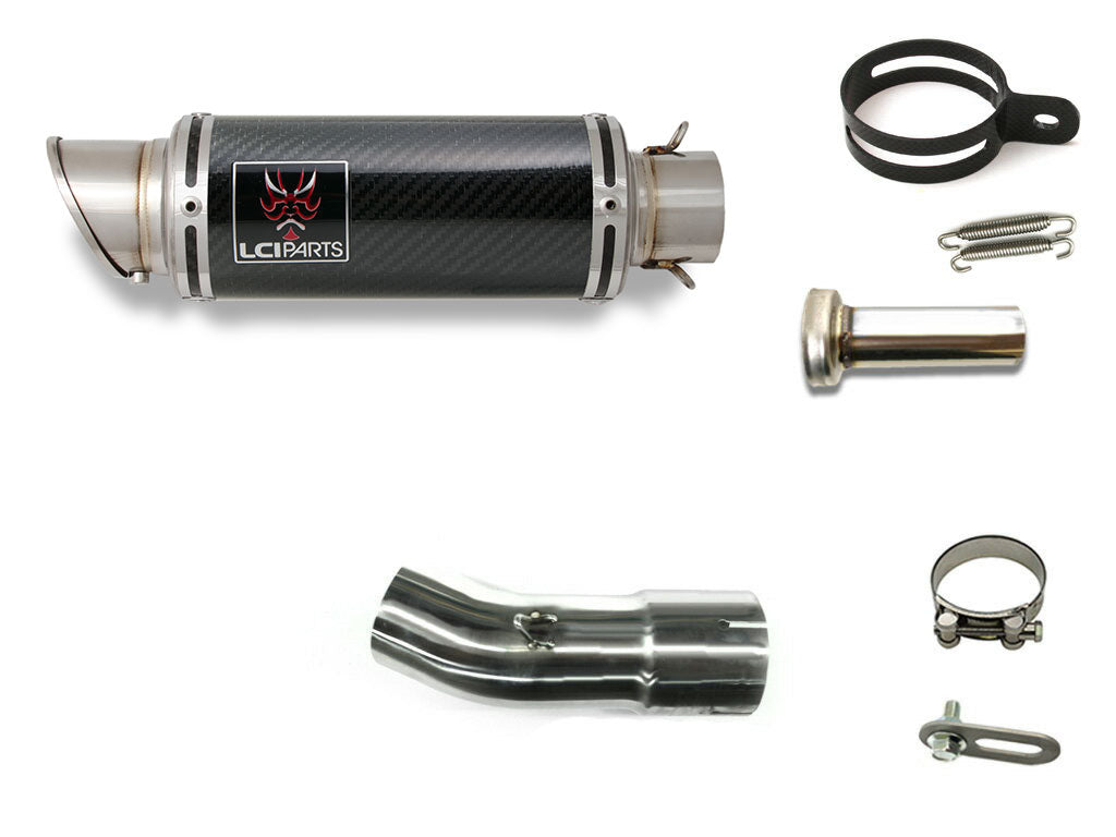 カワサキ ZX-4R SE ZX-4RR 2024-2026 LCIPARTS ショートカーボン スリップオン マフラー|LCIPARTS EXHAUST