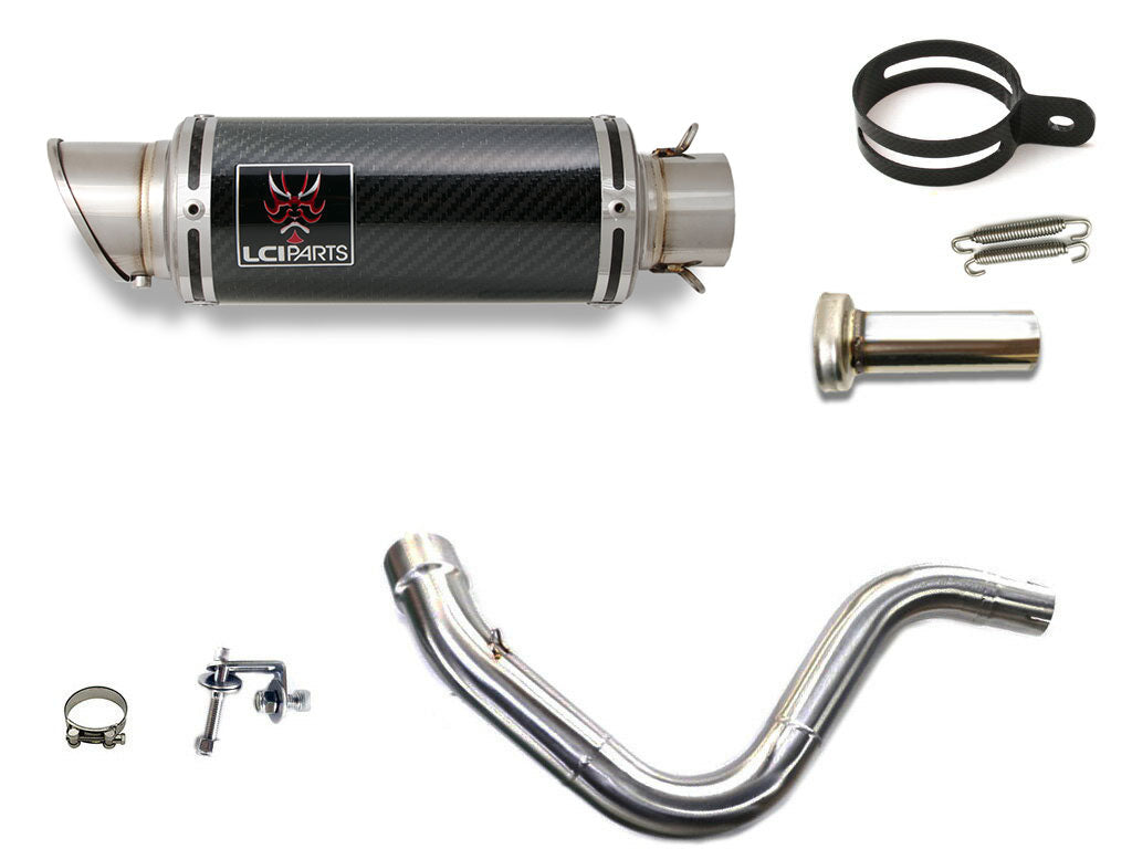 KTM 125 DUKE / 200 DUKE 2011-2016 LCIPARTS ショートカーボンスリップオンマフラー|LCIPARTS EXHAUST