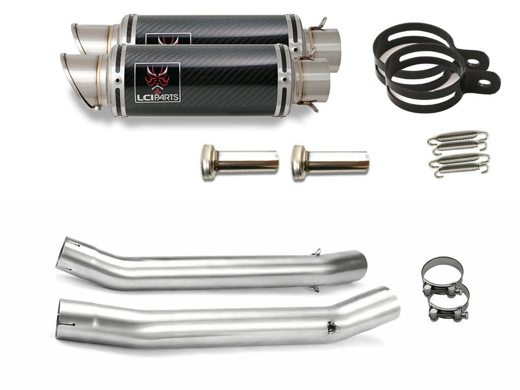 スズキ GSX1300R ハヤブサ 隼 1999-2007 LCIPARTS ショートカーボンスリップオンマフラー
