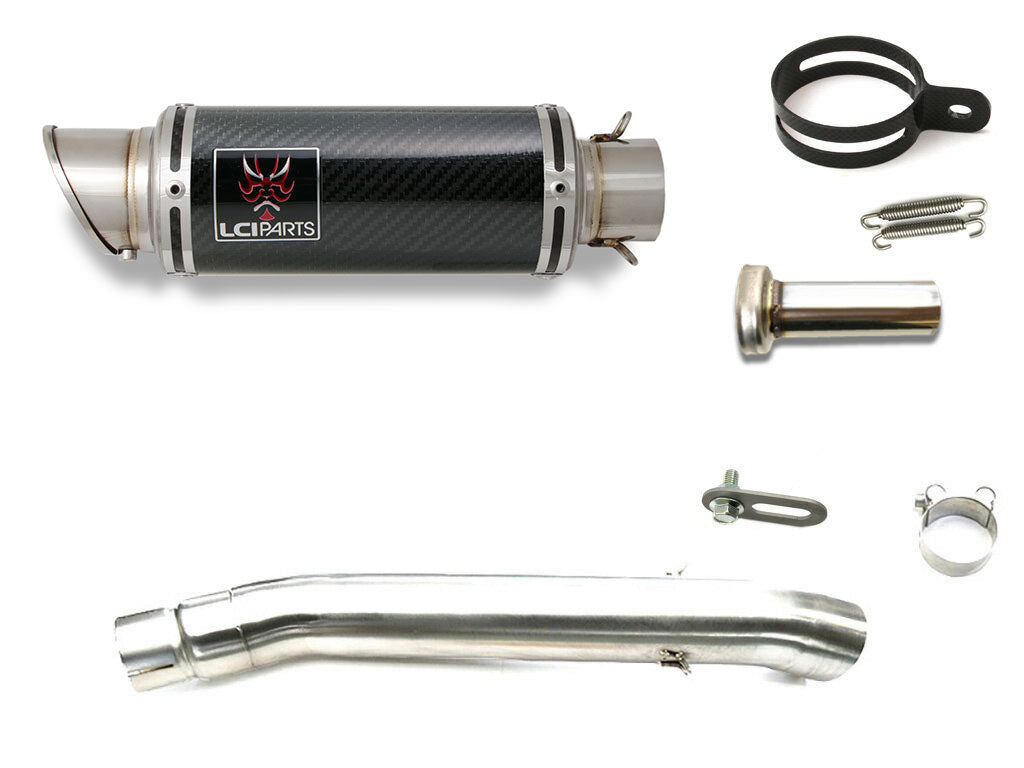 スズキ GSX400インパルス (GK79A) 1994-2003 LCIPARTS ショートカーボンスリップオンマフラー|LCIPARTS EXHAUST