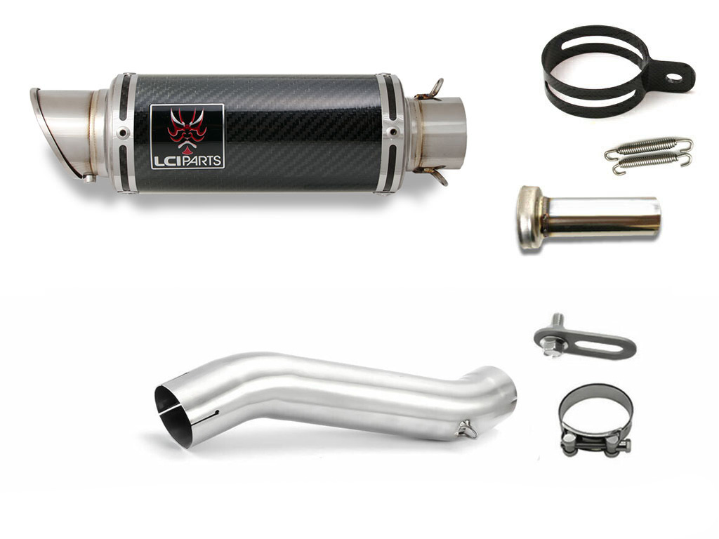 スズキ GSX-R600 GSX-R750 2008-2010 LCIPARTS ショートカーボンスリップオンマフラー｜LCIPARTS EXHAUST