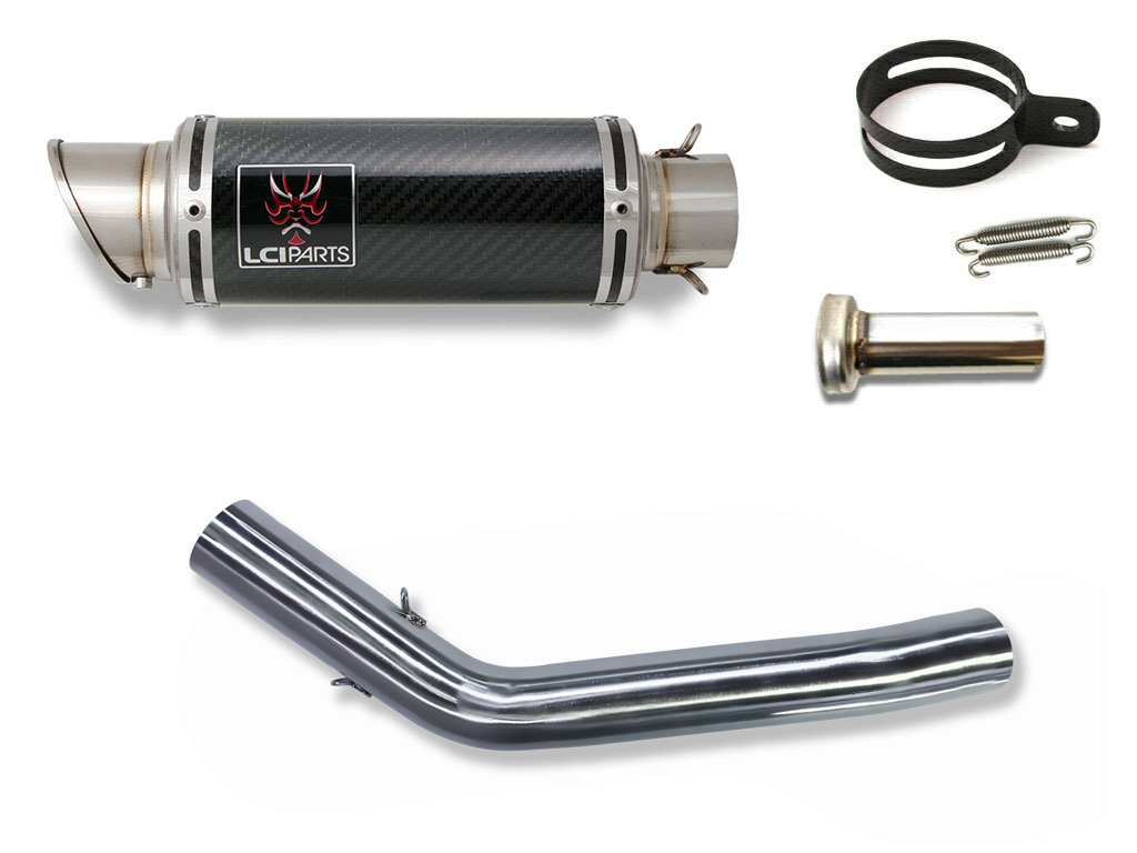 トライアンフ Tiger800 2010-2017 LCIPARTS ショートカーボンスリップオンマフラー|LCIPARTS EXHAUST