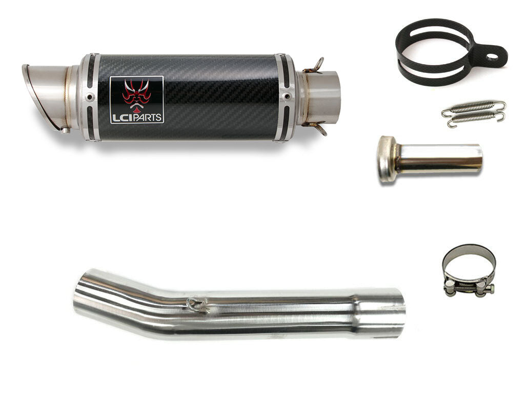 ヤマハ FZ400 1997-1999 (4YR) LCIPARTS ショートカーボンスリップオンマフラー|LCIPARTS EXHAUST